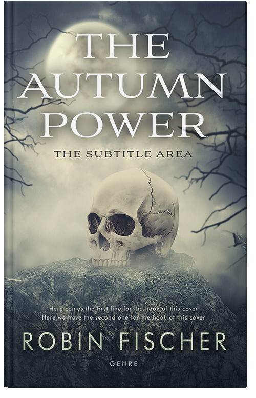 Front view of Premade Horror Book Cover - Eagle