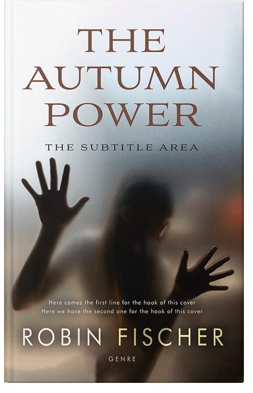 Front view of Premade Mystery & Thriller & Suspense Book Cover - Taupe