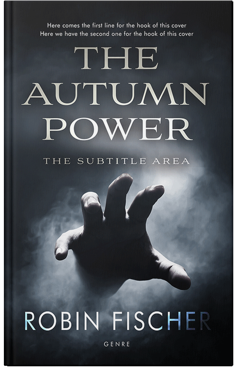 Front view of Premade Horror Book Cover - Ebony Clay