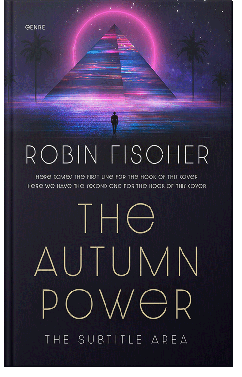 Front view of Premade Science Fiction Book Cover - Ebony