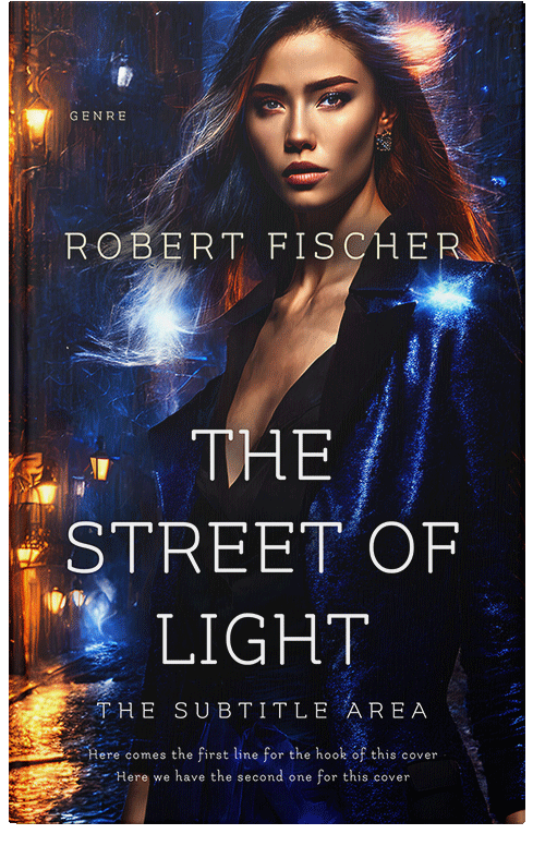 Front view of Premade Fantasy Book Cover - Antique Brass