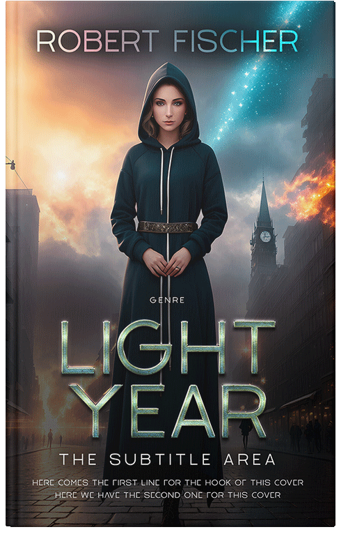 Front view of Premade Teen & Young Adult Book Cover - Shark