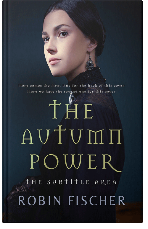 Front view of Premade Romance Book Cover - Ebony