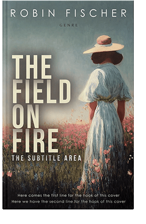 Pre Made Book Cover Gray Asparagus