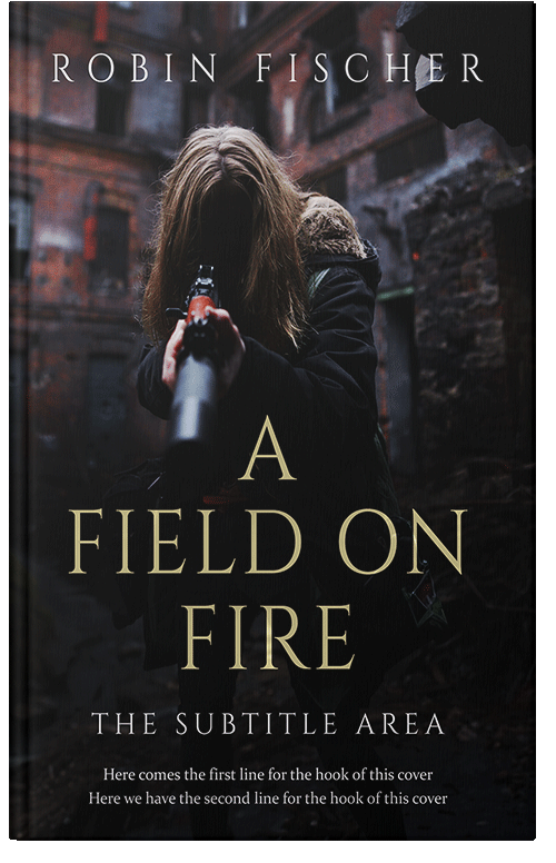 Front view of Premade Apocalyptica Book Cover - Cod Gray