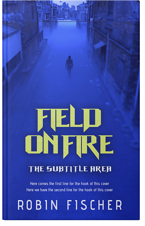 Front view of Premade Mystery & Thriller & Suspense Book Cover - Persian Blue