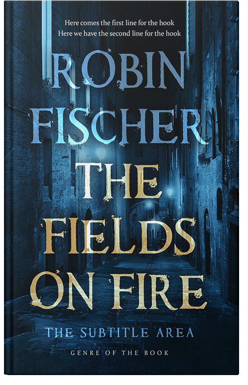 Front view of Premade Horror Book Cover - Black Pearl