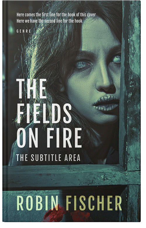 Front view of Premade Horror Book Cover - Outer Space