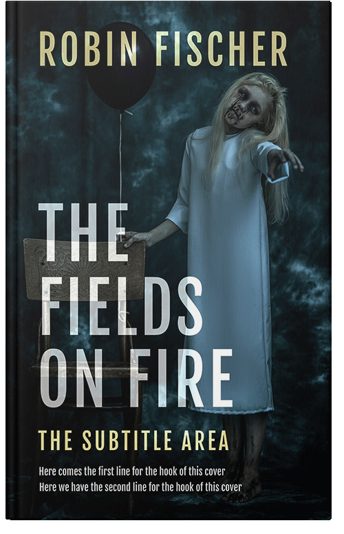 Front view of Premade Horror Book Cover - Aztec