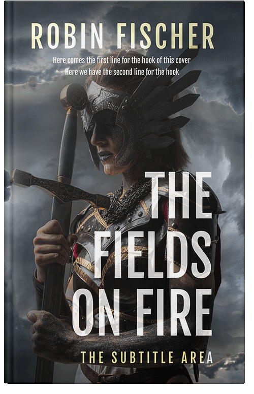 Front view of Premade Fantasy Book Cover - Shark