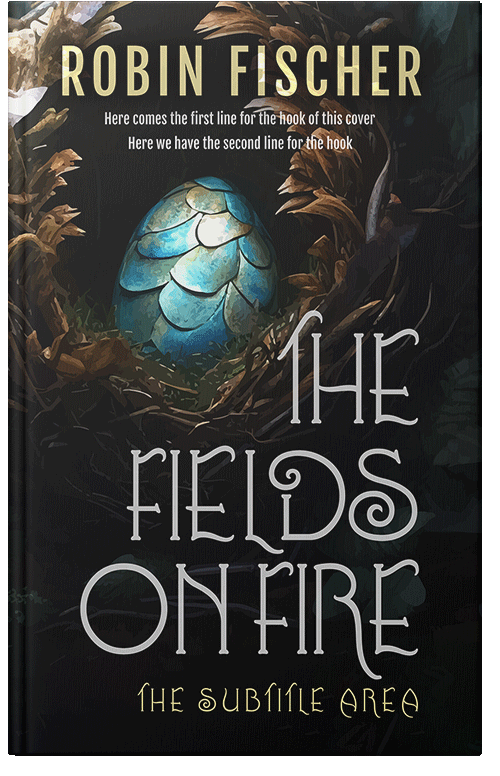 Front view of Premade Fantasy Book Cover - Cod Gray