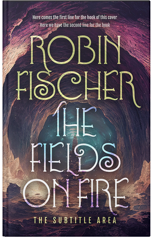 Front view of Premade Fantasy Book Cover - Blackcurrant