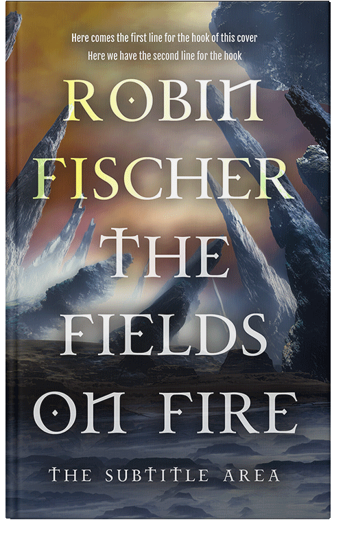 Front view of Premade Fantasy Book Cover - Ship Gray