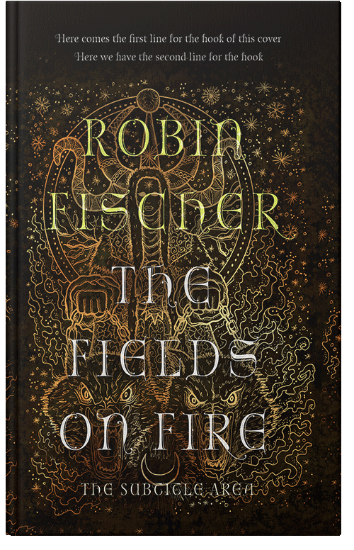 Front view of Premade Fantasy Book Cover - Crowshead