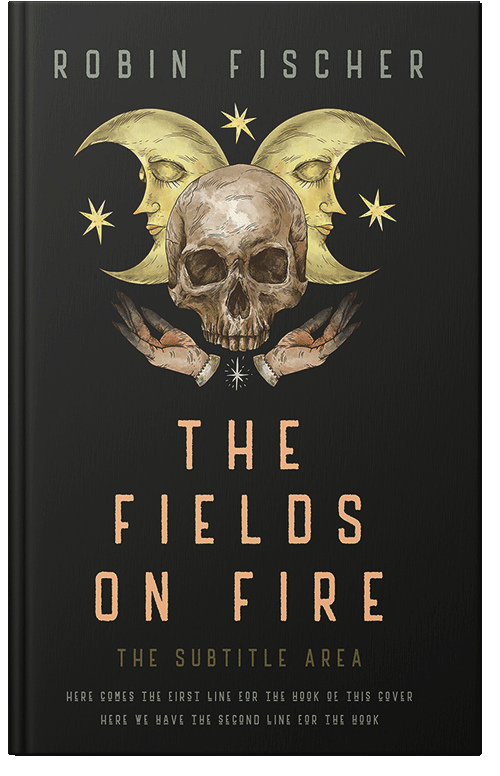 Front view of Premade Fantasy Book Cover - Cod Gray