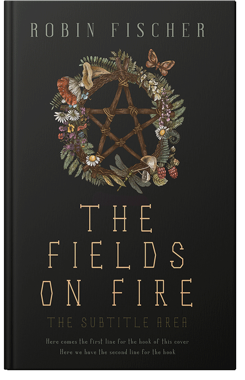 Front view of Premade Fantasy Book Cover - Cod Gray