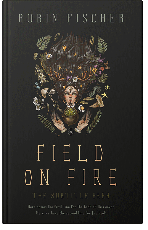 Front view of Premade Fantasy Book Cover - Cod Gray