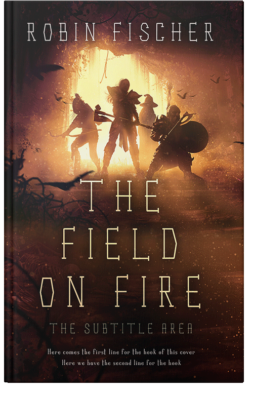 Front view of Premade Fantasy Book Cover - Whiskey