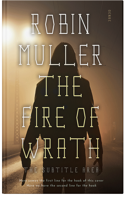 Front view of Premade Mystery & Thriller & Suspense Book Cover - Tan