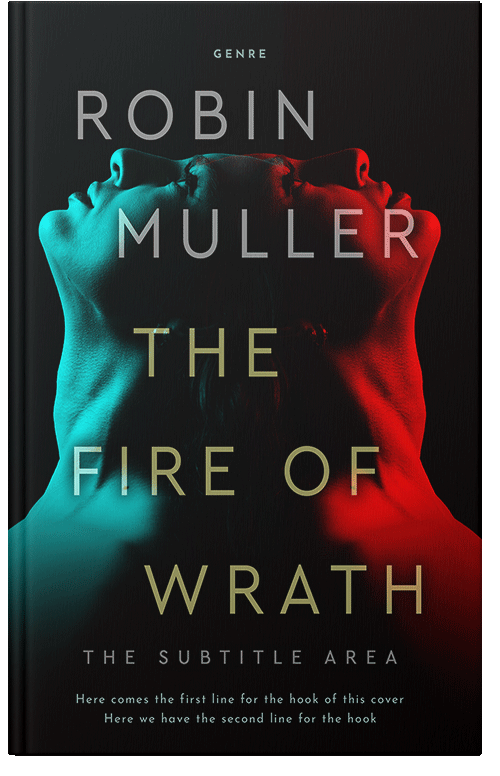 Front view of Premade Erotica Book Cover - Medium Carmine