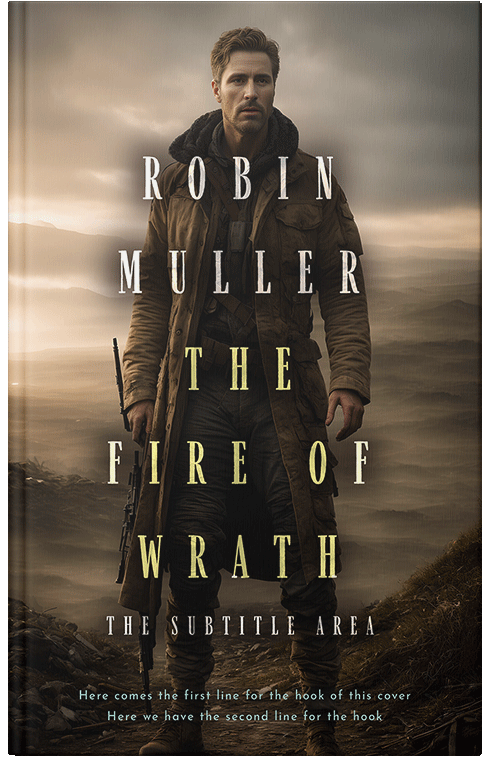 Front view of Premade Apocalyptica Book Cover - Oil