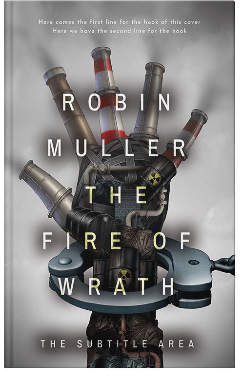 Front view of Premade Politics & Law & Society Book Cover - Cloudy