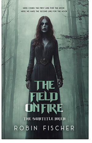 Premade Book Cover Viridian Green