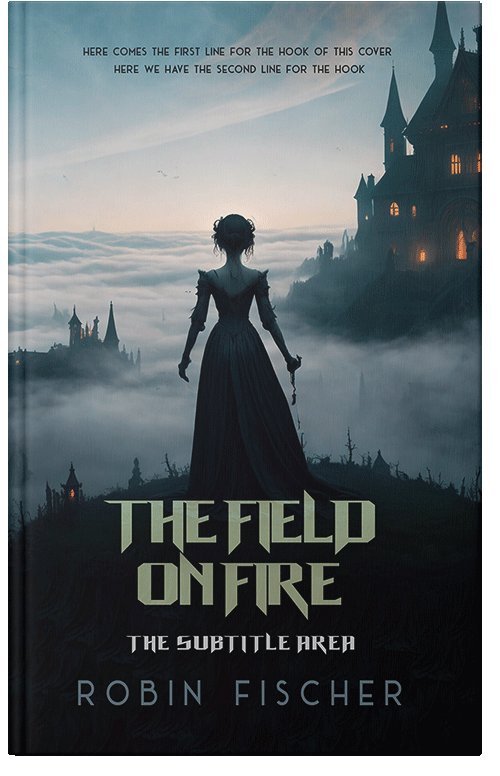 Front view of Premade Horror Book Cover - Cloud