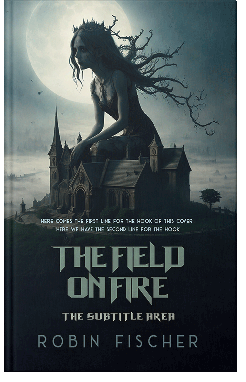 Front view of Premade Horror Book Cover - Green Spring