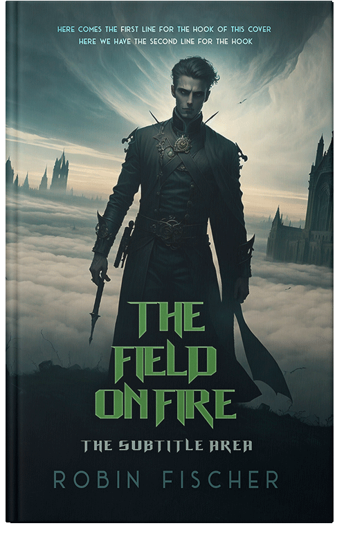 Front view of Premade Horror Book Cover - Ash