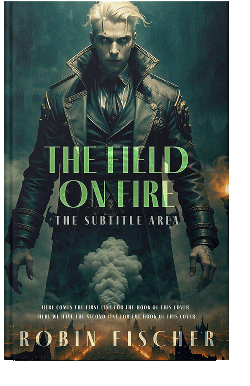 Front view of Timber Green #28316 - Premade Fantasy Book Cover