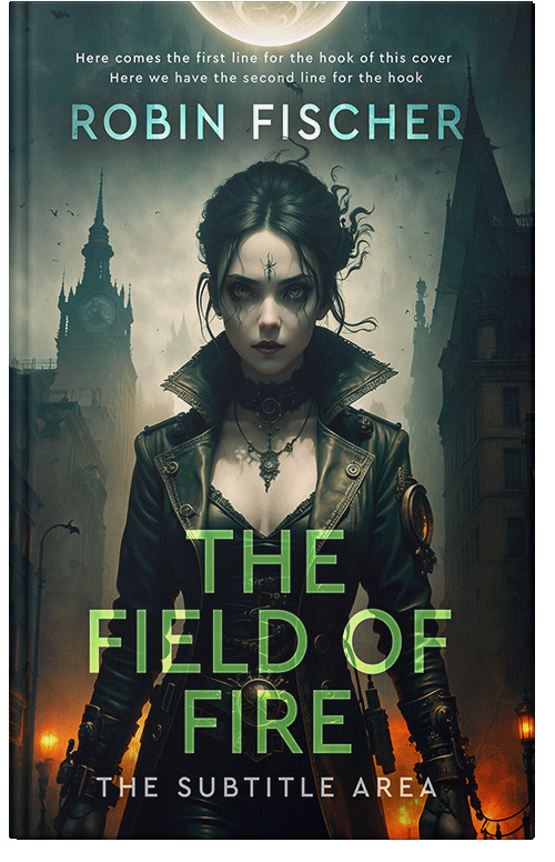 Front view of Premade Horror Book Cover - Outer Space