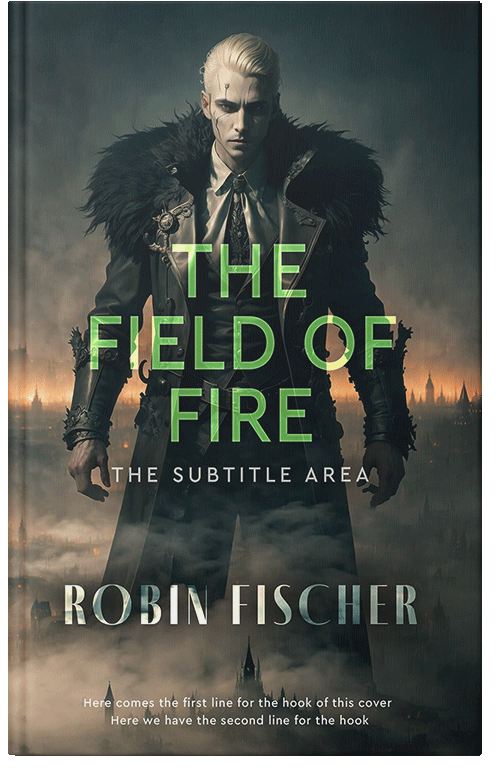 Front view of Premade Horror Book Cover - Outer Space