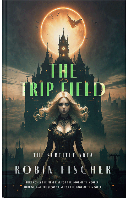 Front view of Premade Teen & Young Adult Book Cover - Outer Space