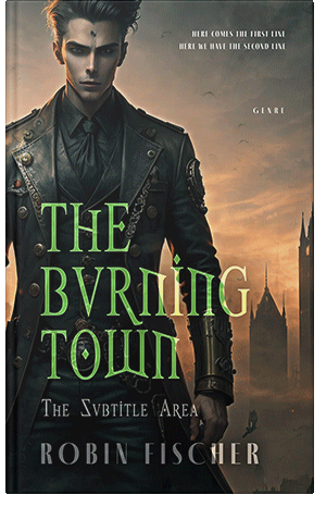 Premade Book Cover Antique Brass