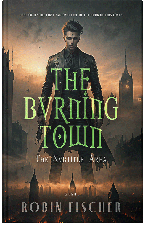 Front view of Premade Horror Book Cover - Dune