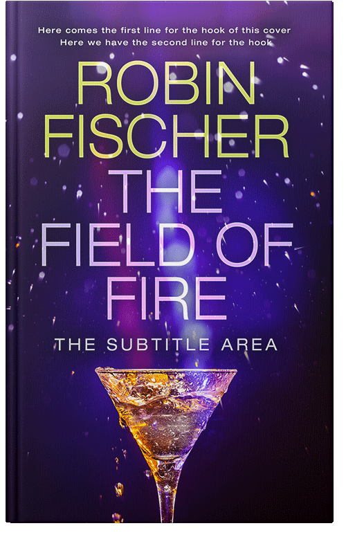 Front view of Premade Cookbooks & Food & Wine Book Cover - Violet