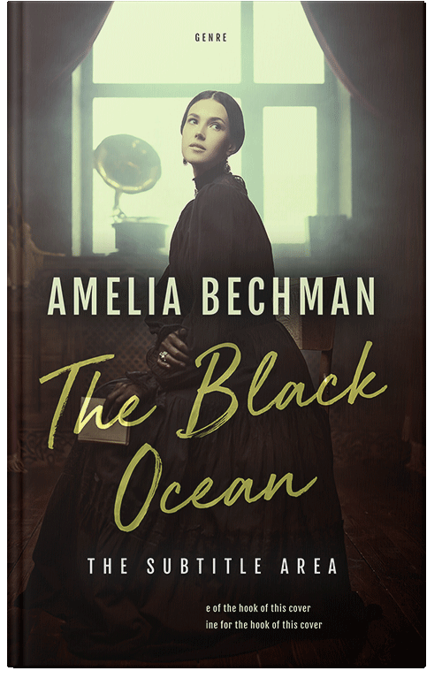 Front view of Premade Romance Book Cover - Beryl Green