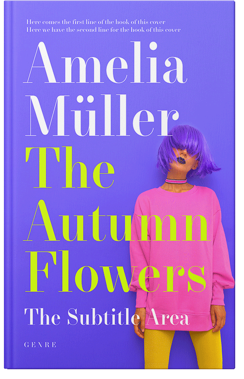 Front view of Premade Teen & Young Adult Book Cover - Cornflower Blue