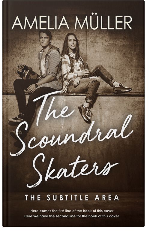 Front view of Premade Romance Book Cover - Coffee Bean