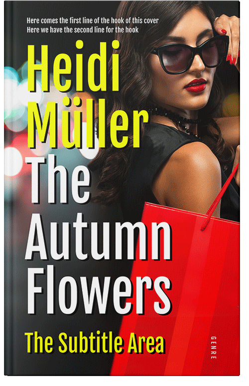 Front view of Premade Chick Lit Book Cover - Cocoa Brown