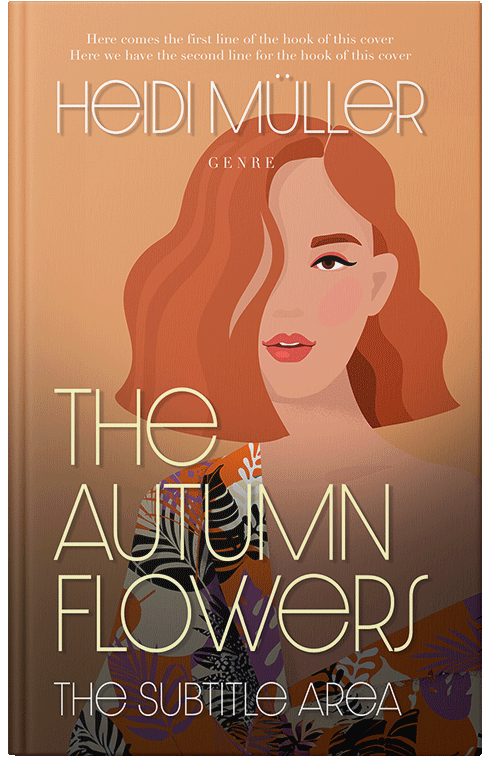 Front view of Premade Teen & Young Adult Book Cover - Antique Brass