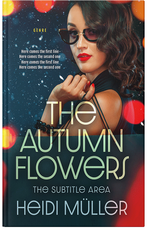 Front view of Premade Chick Lit Book Cover - Old Rose