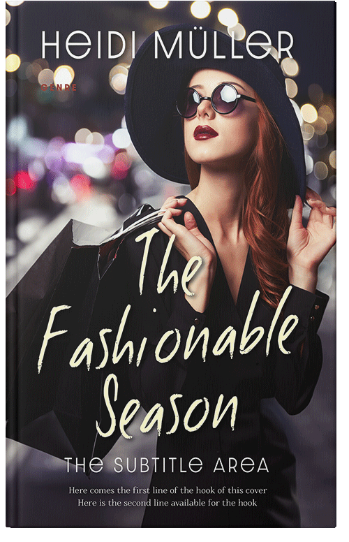 Front view of Premade Chick Lit Book Cover - Clam Shell