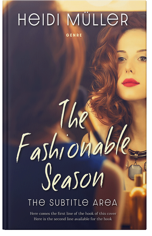 Front view of Premade Chick Lit Book Cover - Bleached Cedar