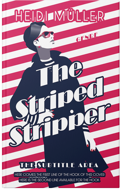 Front view of Premade Chick Lit Book Cover - Bunting