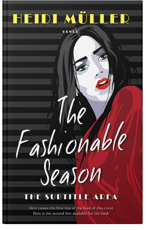 Front view of Premade Abstract Book Cover - Cod Gray