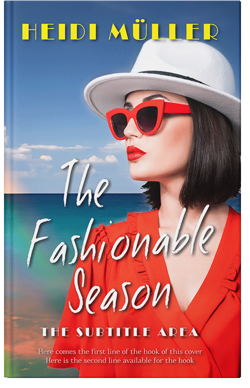 Front view of Premade Chick Lit Book Cover - French Gray