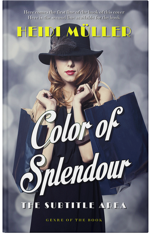 Front view of Premade Chick Lit Book Cover - Ebony Clay