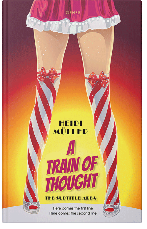 Front view of Premade Chick Lit Book Cover - Cream Can